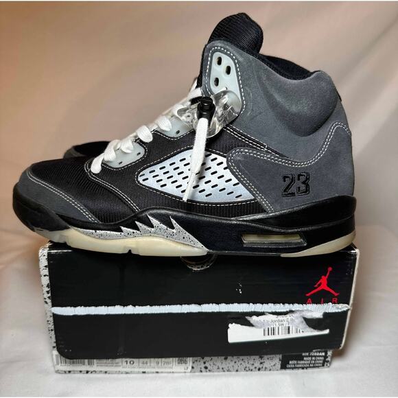 Size 10 - Nike Air Jordan 5 Retro Anthracite Men's Shoes Ships Now - Picture 8 of 11